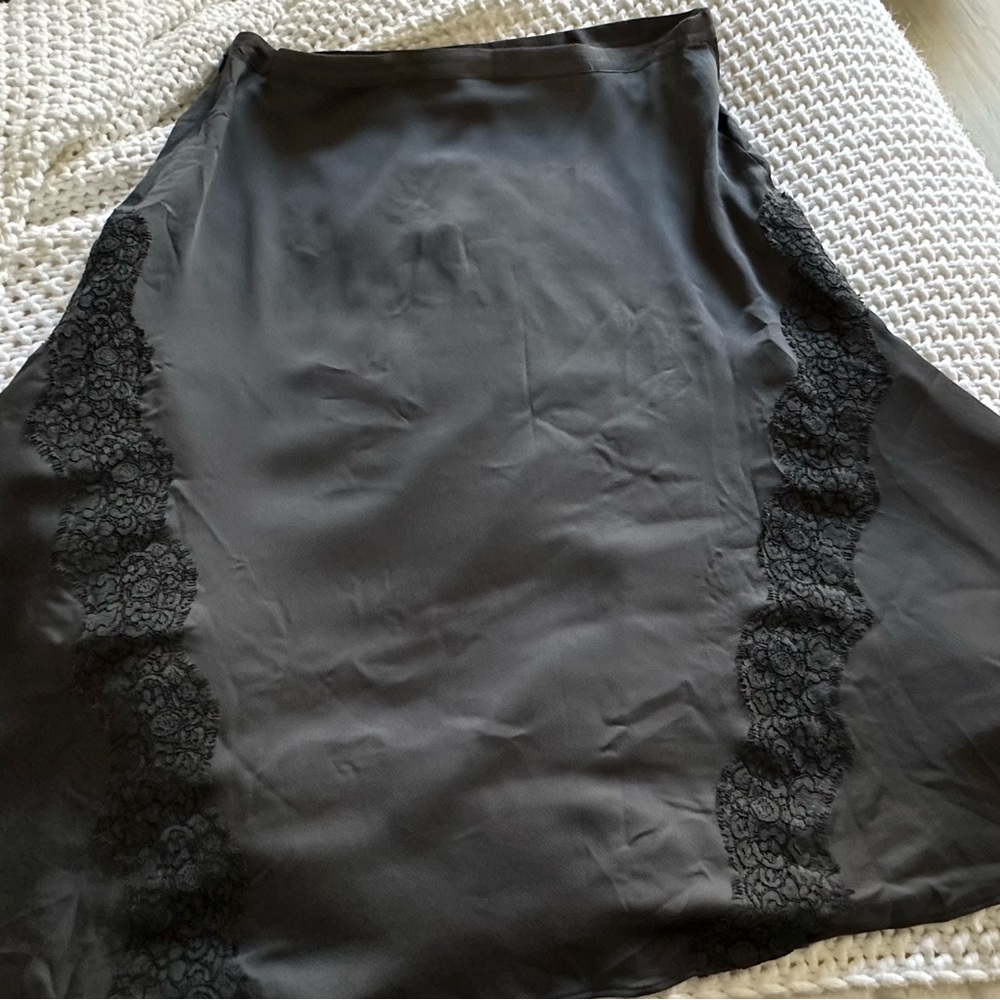 Banana Republic slip skirt with lace detail.